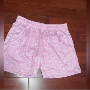Bandana print shorts pink